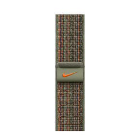 Apple Watch 45mm Nike Sport Loop, sequoia/orange&amp;gt;