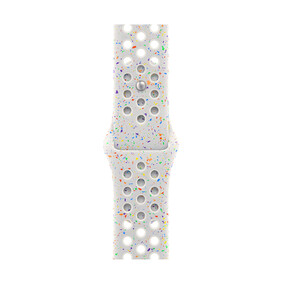 Apple Watch 41mm Nike Sportarmband, Pure Platinum, M/L