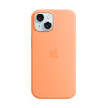 Sie sehen das Produktbild 01 von Apple iPhone 15 Silikon Case mit MagSafe, Sorbet orange> Apple iPhone 15 Silikon Case mit MagSafe, Sorbet orange>