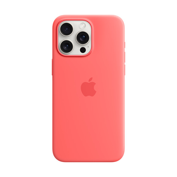 Sie sehen das Produktbild 01 von Apple iPhone 15 Pro Max Silikon Case mit MagSafe, guave pink> Apple iPhone 15 Pro Max Silikon Case mit MagSafe, guave pink