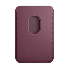 Apple iPhone Feingewebe Wallet mit MagSafe, mulberry>