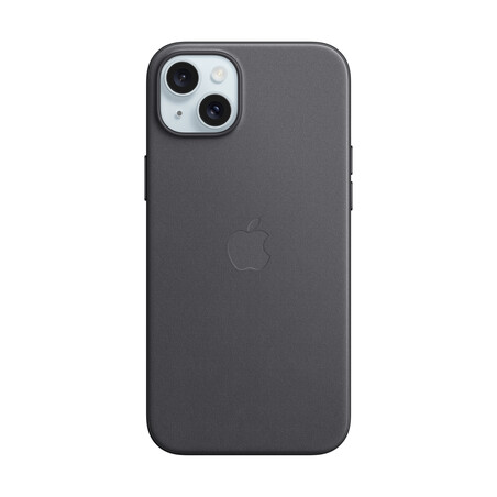 Sie sehen das Produktbild 01 von Apple iPhone 15 Plus Feingewebe Case mit MagSafe, schwarz> Apple iPhone 15 Plus Feingewebe Case mit MagSafe, schwarz>