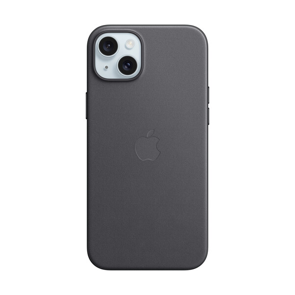 Sie sehen das Produktbild 01 von Apple iPhone 15 Plus Feingewebe Case mit MagSafe, schwarz> Apple iPhone 15 Plus Feingewebe Case mit MagSafe, schwarz>