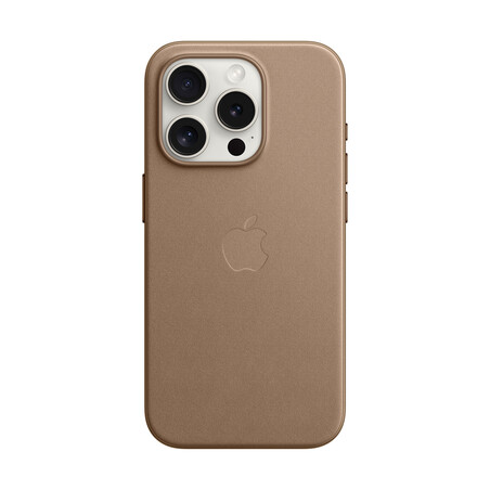 Sie sehen das Produktbild 01 von Apple iPhone 15 Pro Feingewebe Case mit MagSafe, taupe braun Apple iPhone 15 Pro Feingewebe Case mit MagSafe, taupe braun