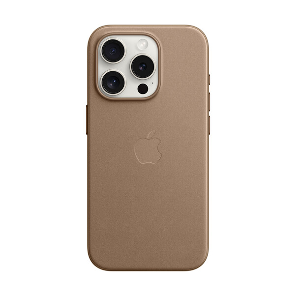 Sie sehen das Produktbild 01 von Apple iPhone 15 Pro Feingewebe Case mit MagSafe, taupe braun Apple iPhone 15 Pro Feingewebe Case mit MagSafe, taupe braun