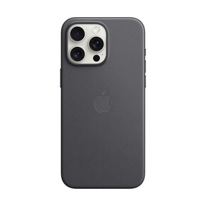Apple iPhone 15 Pro Max Feingewebe Case mit MagSafe, schwarz&amp;gt;