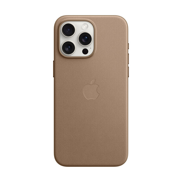 Sie sehen das Produktbild 01 von Apple iPhone 15 Pro Max Feingewebe Case mit MagSafe, taupe braun> Apple iPhone 15 Pro Max Feingewebe Case mit MagSafe, taupe braun>