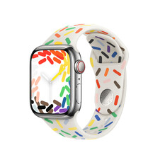 Sie sehen das Produktbild 05 von Apple Watch 45mm Sportarmband, Pride Edition, M/L Apple Watch 45mm Sportarmband, Pride Edition, M/L