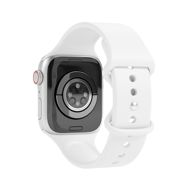 Sie sehen das Produktbild 04 von Vonmählen Silikon Loop One für Apple Watch 42/44/45/49 mm, weiß > Vonmählen Silikon Loop One für Apple Watch 42/44/45/49 mm, weiß >