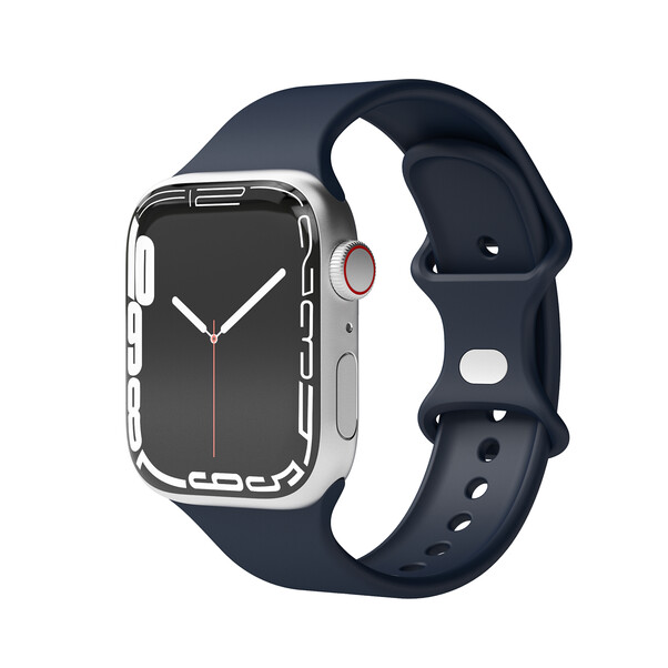 Sie sehen das Produktbild 03 von Vonmählen Silikon Loop One für Apple Watch 42/44/45/49 mm, blau Vonmählen Silikon Loop One für Apple Watch 42/44/45/49 mm, blau