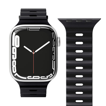 Vonmählen Wave-Armband für Apple Watch 38/40/41 mm, schwarz