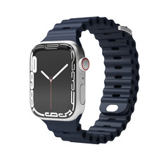 Vonmählen Wave-Armband für Apple Watch 38/40/41 mm, blau