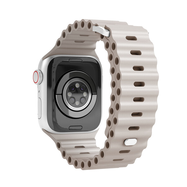 Sie sehen das Produktbild 04 von Vonmählen Wave-Armband für Apple Watch 42/44/45/49 mm, beige Vonmählen Wave-Armband für Apple Watch 42/44/45/49 mm, beige