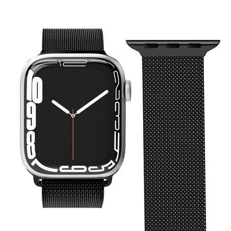 Sie sehen das Produktbild 01 von Vonmählen Milanesearmband für Apple Watch 42/44/45/49 mm, schwarz Vonmählen Milanesearmband für Apple Watch 42/44/45/49 mm, schwarz