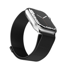 Sie sehen das Produktbild 02 von Vonmählen Milanesearmband für Apple Watch 42/44/45/49 mm, schwarz Vonmählen Milanesearmband für Apple Watch 42/44/45/49 mm, schwarz