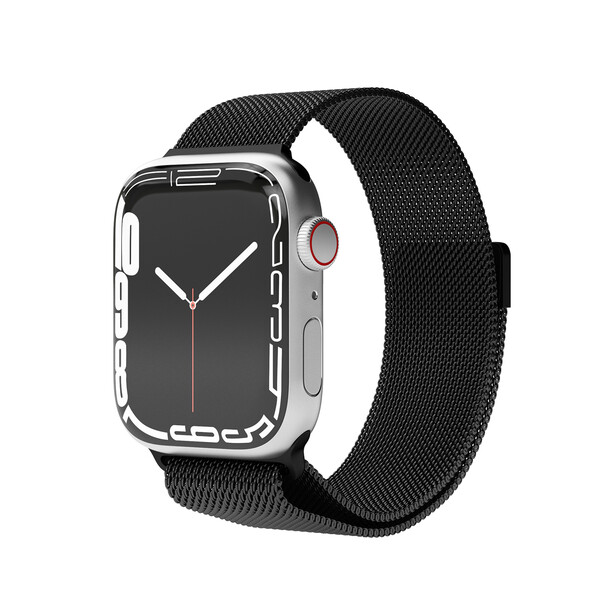 Sie sehen das Produktbild 03 von Vonmählen Milanesearmband für Apple Watch 42/44/45/49 mm, schwarz Vonmählen Milanesearmband für Apple Watch 42/44/45/49 mm, schwarz
