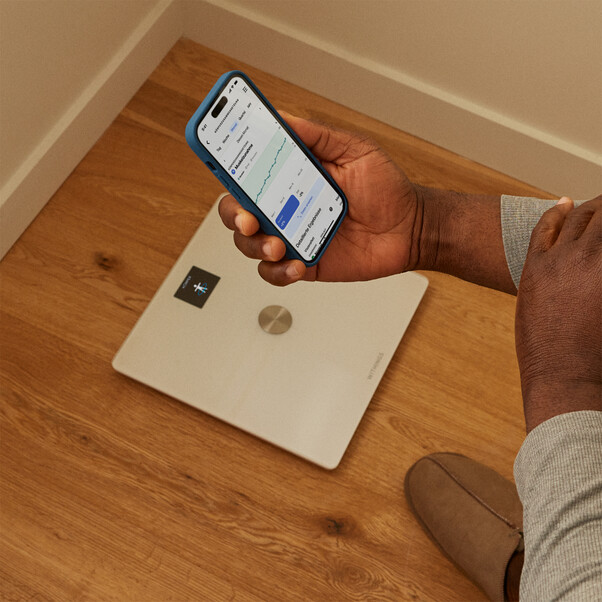 Sie sehen das Produktbild 05 von Withings Body Comp WLAN-Körperwaage, weiß Withings Body Comp WLAN-Körperwaage, weiß