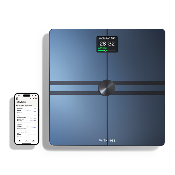 Sie sehen das Produktbild 02 von Withings Body Comp WLAN-Körperwaage, schwarz Withings Body Comp WLAN-Körperwaage, schwarz