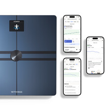 Sie sehen das Produktbild 03 von Withings Body Comp WLAN-Körperwaage, schwarz Withings Body Comp WLAN-Körperwaage, schwarz