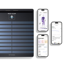 Sie sehen das Produktbild 03 von Withings Body Scan vernetzte Gesundheitsstation, schwarz Withings Body Scan vernetzte Gesundheitsstation, schwarz