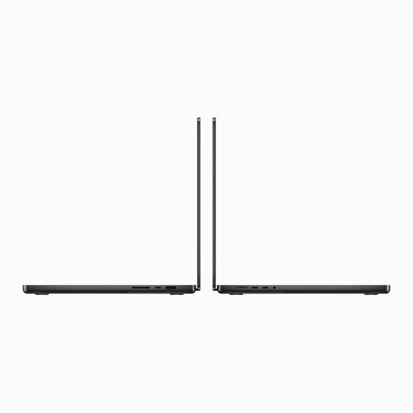 MacBook Pro 16" mit M3 Pro Chip 12-Core CPU und 18-Core GPU, 18GB, 512GB SSD, space schwarz>
