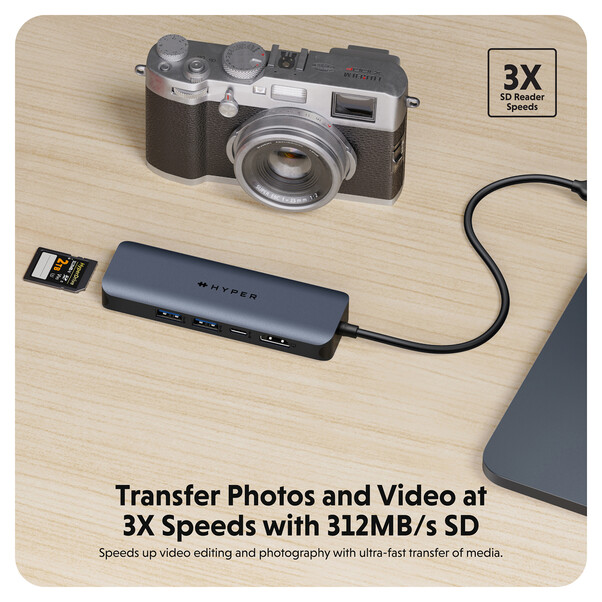 Hyper - HyperDrive Next 6-Port-USB-C-Hub, mitternachtblau