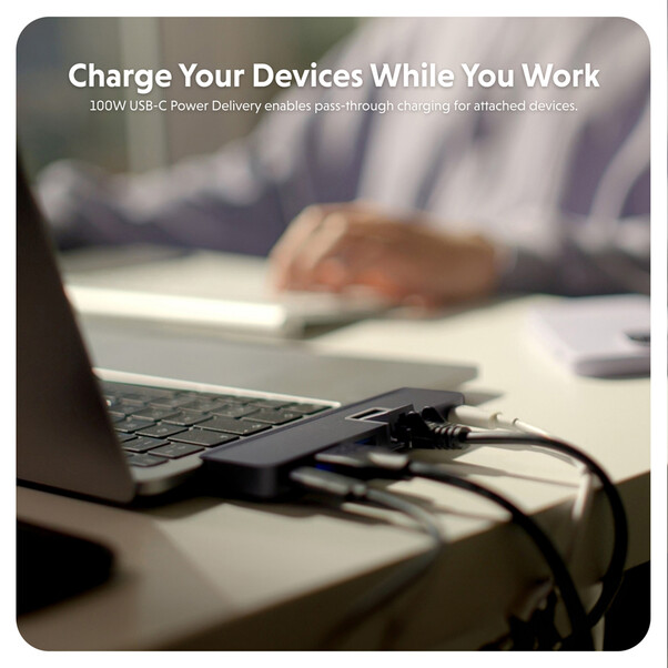 Hyper - HyperDrive DUO PRO 7-in-2 USB-C Hub, mitternachtsblau