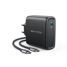 Hyper - HyperJuice 100W USB-C GaN Ladegerät (EU Stecker), schwarz BULK>