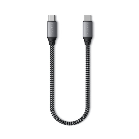Sie sehen das Produktbild 01 von Satechi Type-C zu Type-C Kabel 25 cm, space grau Satechi Type-C zu Type-C Kabel 25 cm, space grau