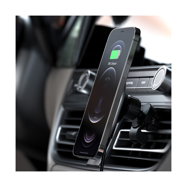 Sie sehen das Produktbild 05 von Satechi magnetisches kabelloses Autoladegerät, space grau Satechi magnetisches kabelloses Autoladegerät, space grau