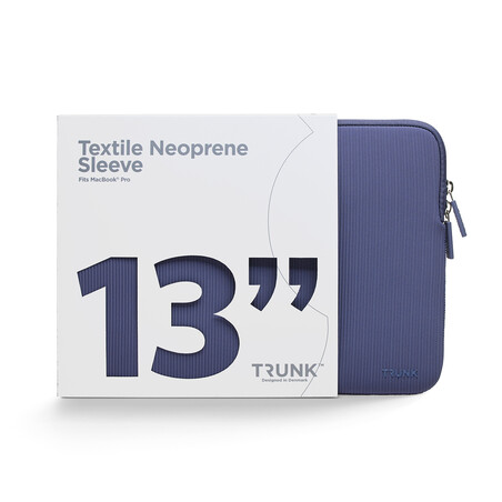 Trunk Textile Neopren Sleeve gerippt für MacBook Air/MacBook Pro 13", blau