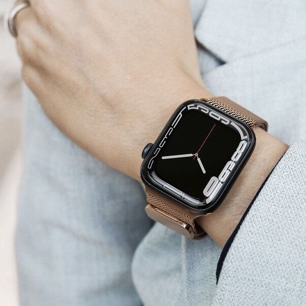 Sie sehen das Produktbild 02 von Vonmählen Milanesearmband für Apple Watch 38/40/41 mm, rose gold > Vonmählen Milanesearmband für Apple Watch 38/40/41 mm, rose gold >