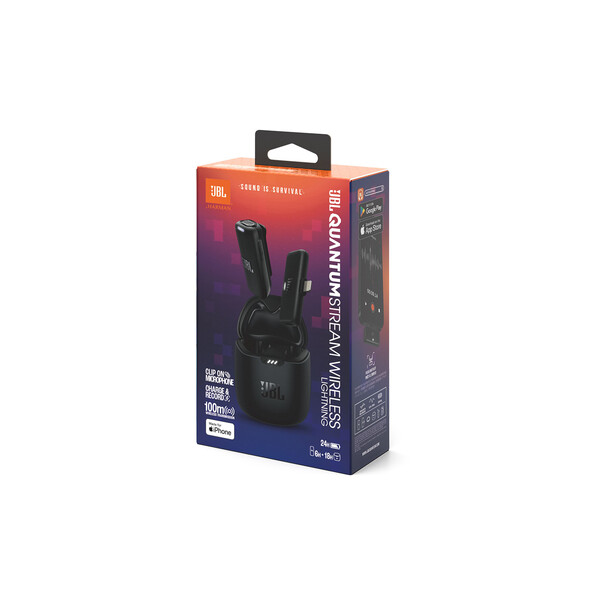 Sie sehen das Produktbild 06 von JBL Quantum Stream tragbares, kabelloses Streaming-Mikrofon, Lightning, schwarz JBL Quantum Stream tragbares, kabelloses Streaming-Mikrofon, Lightning, schwarz