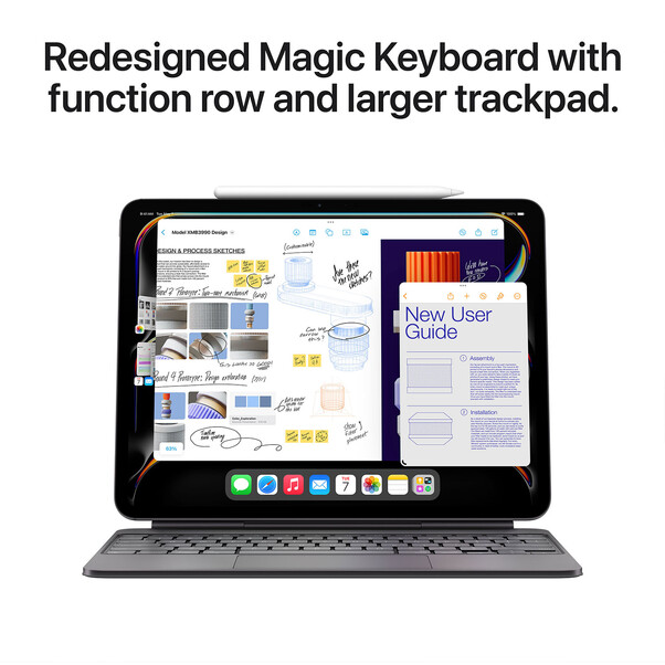 Sie sehen das Produktbild 08 von Apple iPad Pro 13" Wi-Fi mit Standardglas, 512GB, space schwarz Apple iPad Pro 13" Wi-Fi mit Standardglas, 512GB, space schwarz
