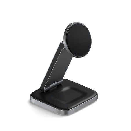 Sie sehen das Produktbild 01 von Satechi 3-in-1 Foldable Qi2 Wireless Charging Stand, schwarz Satechi 3-in-1 Foldable Qi2 Wireless Charging Stand, schwarz