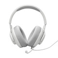 JBL Quantum 100 M2, kabelgebundenes Over-Ear-Gaming-Headset mit Mikrofon, weiss