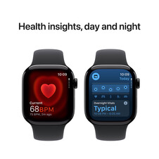 Sie sehen das Produktbild 05 von Apple Watch Series 10 GPS + Cellular, Aluminium diamantschwarz, 42mm mit Sportarmband, schwarz - S/M> Apple Watch Series 10 GPS + Cellular, Aluminium diamantschwarz, 42mm mit Sportarmband, schwarz - S/M>