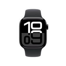 Sie sehen das Produktbild 02 von Apple Watch Series 10 GPS + Cellular, Aluminium diamantschwarz, 42mm mit Sportarmband, schwarz - M/L> Apple Watch Series 10 GPS + Cellular, Aluminium diamantschwarz, 42mm mit Sportarmband, schwarz - M/L>