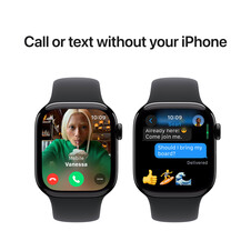 Sie sehen das Produktbild 07 von Apple Watch Series 10 GPS + Cellular, Aluminium diamantschwarz, 42mm mit Sportarmband, schwarz - M/L> Apple Watch Series 10 GPS + Cellular, Aluminium diamantschwarz, 42mm mit Sportarmband, schwarz - M/L>