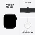 Sie sehen das Produktbild 09 von Apple Watch Series 10 GPS + Cellular, Aluminium diamantschwarz, 42mm mit Sportarmband, schwarz - M/L> Apple Watch Series 10 GPS + Cellular, Aluminium diamantschwarz, 42mm mit Sportarmband, schwarz - M/L>