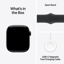 Sie sehen das Produktbild 09 von Apple Watch Series 10 GPS + Cellular, Aluminium diamantschwarz, 42mm mit Sportarmband, schwarz - M/L> Apple Watch Series 10 GPS + Cellular, Aluminium diamantschwarz, 42mm mit Sportarmband, schwarz - M/L>