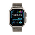 Sie sehen das Produktbild 02 von Apple Watch Ultra 2 GPS + Cellular, 49 mm Titangehäuse Natur, Milanaise Armband Titan Natur – M Apple Watch Ultra 2 GPS + Cellular, 49 mm Titangehäuse Natur, Milanaise Armband Titan Natur – M