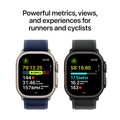 Sie sehen das Produktbild 04 von Apple Watch Ultra 2 GPS + Cellular, 49 mm Titangehäuse Natur, Milanaise Armband Titan Natur – M Apple Watch Ultra 2 GPS + Cellular, 49 mm Titangehäuse Natur, Milanaise Armband Titan Natur – M