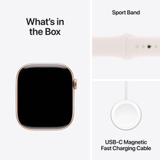 Sie sehen das Produktbild 09 von Apple Watch Series 10 GPS, Aluminium rosé, 46mm mit Sportarmband, hellrosa - M/L> Apple Watch Series 10 GPS, Aluminium rosé, 46mm mit Sportarmband, hellrosa - M/L>