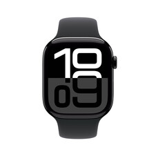 Sie sehen das Produktbild 02 von Apple Watch Series 10 GPS + Cellular, Aluminium diamantschwarz, 46mm mit Sportarmband, schwarz - S/M> Apple Watch Series 10 GPS + Cellular, Aluminium diamantschwarz, 46mm mit Sportarmband, schwarz - S/M>