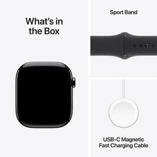 Sie sehen das Produktbild 17 von Apple Watch Series 10 GPS + Cellular, Titan schiefer, 46mm mit Sportarmband, schwarz - M/L> Apple Watch Series 10 GPS + Cellular, Titan schiefer, 46mm mit Sportarmband, schwarz - M/L>