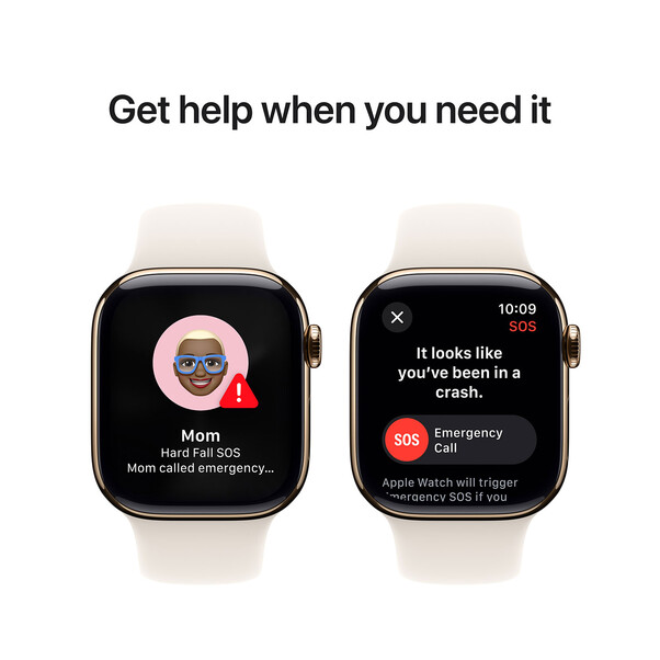 Sie sehen das Produktbild 11 von Apple Watch Series 10 GPS + Cellular, Titan gold, 42mm mit Sportarmband, polarstern - M/L> Apple Watch Series 10 GPS + Cellular, Titan gold, 42mm mit Sportarmband, polarstern - M/L>