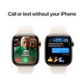 Sie sehen das Produktbild 13 von Apple Watch Series 10 GPS + Cellular, Titan gold, 42mm mit Sportarmband, polarstern - M/L> Apple Watch Series 10 GPS + Cellular, Titan gold, 42mm mit Sportarmband, polarstern - M/L>