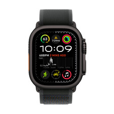 Apple Watch Ultra 2 GPS + Cellular, 49 mm Titangehäuse Schwarz, Trail Loop Schwarz – S/M