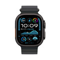 Apple Watch Ultra 2 GPS + Cellular, 49 mm Titangehäuse Schwarz, Ocean Armband Schwarz